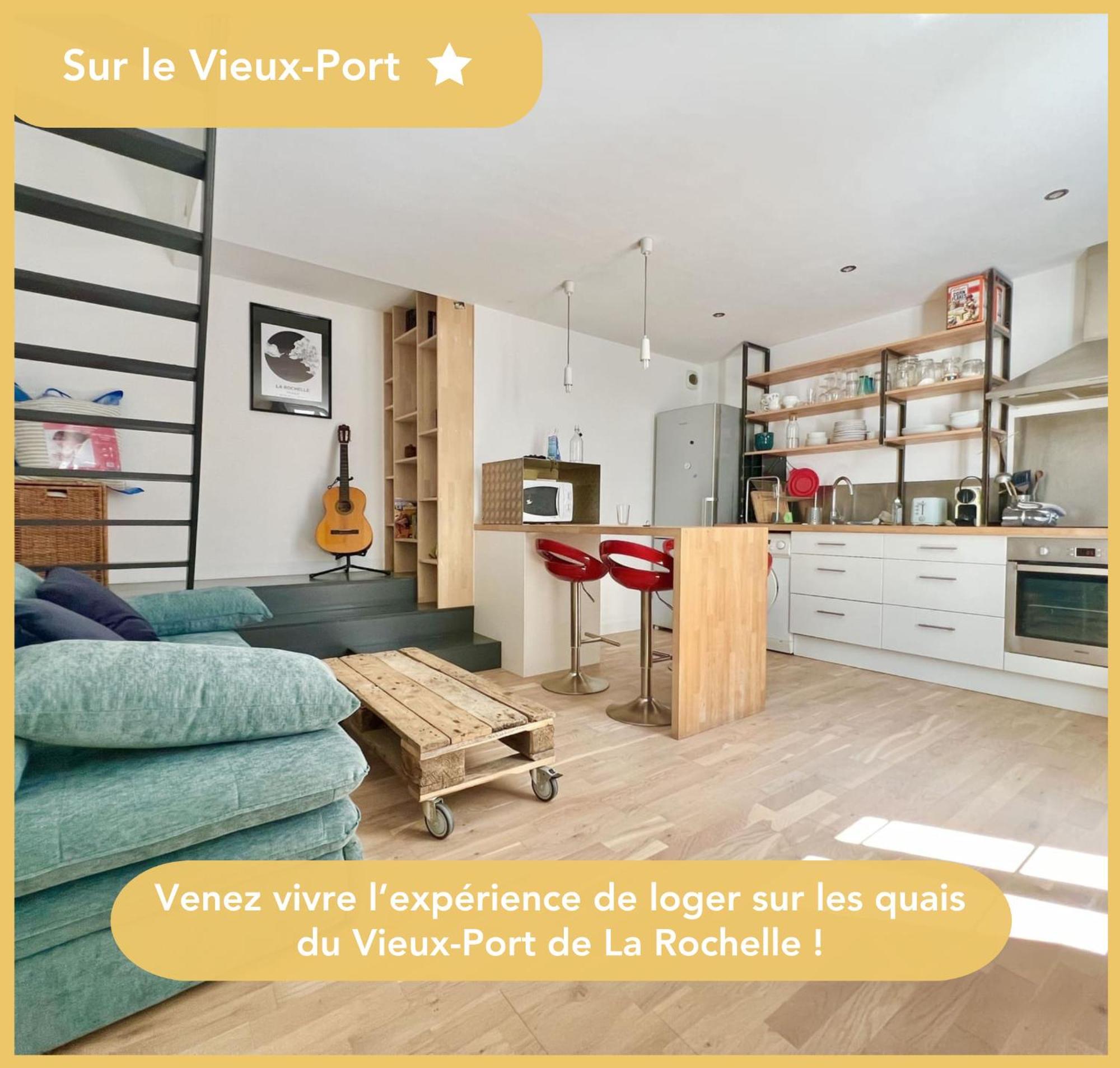 Appartement Sur Le Port - Duplex Cosy & Moderne Face Au Port - Wifi Gratuite - Parfaitement Equipe La Rochelle  Buitenkant foto